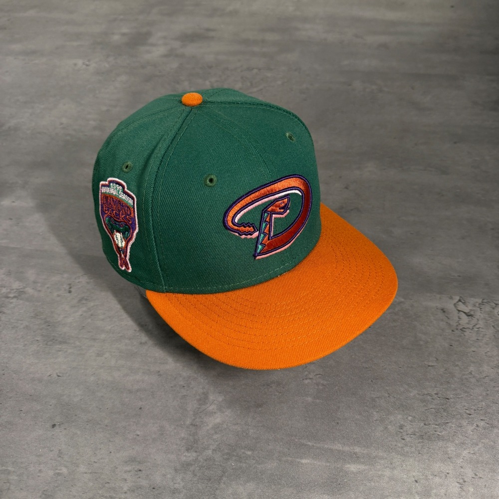 Hat Club Arizona Diamondbacks New Era Cap 7 1/4 Cactus Fruit Plant Green Orange